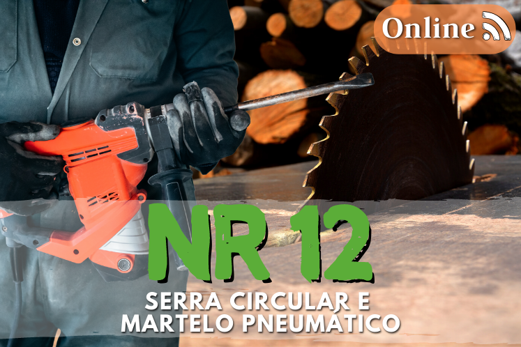 Curso nr 12 online segurança na operação de serra circular e martelo pneumático